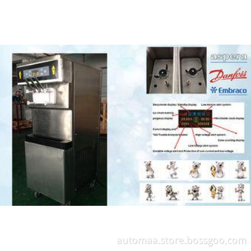 KFC Style Frozen Yogurt Machines For Cafe , Twin Twist Flav